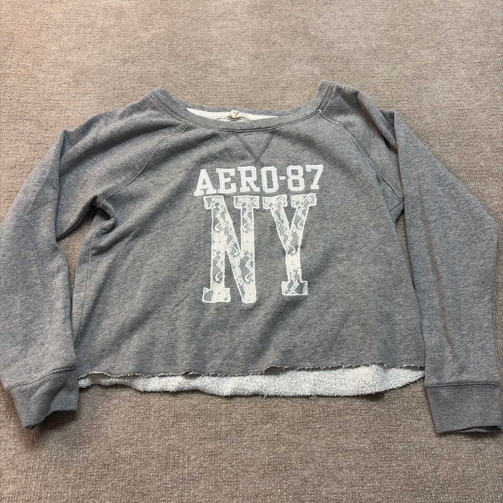 Gray Aero 87 NY Sweatshirt 1808 - Picture 1 of 4